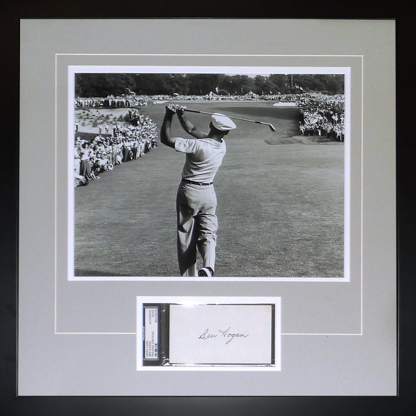 Ben Hogan Autographed 1950 US Open Merion (1 Iron) Deluxe Framed 11x14 Photo Piece with Signature - JSA