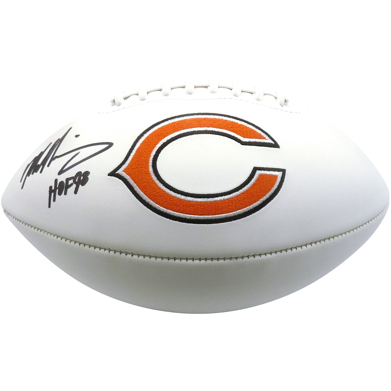 Mike Singletary Autographed Chicago Bears Logo Football w/ 