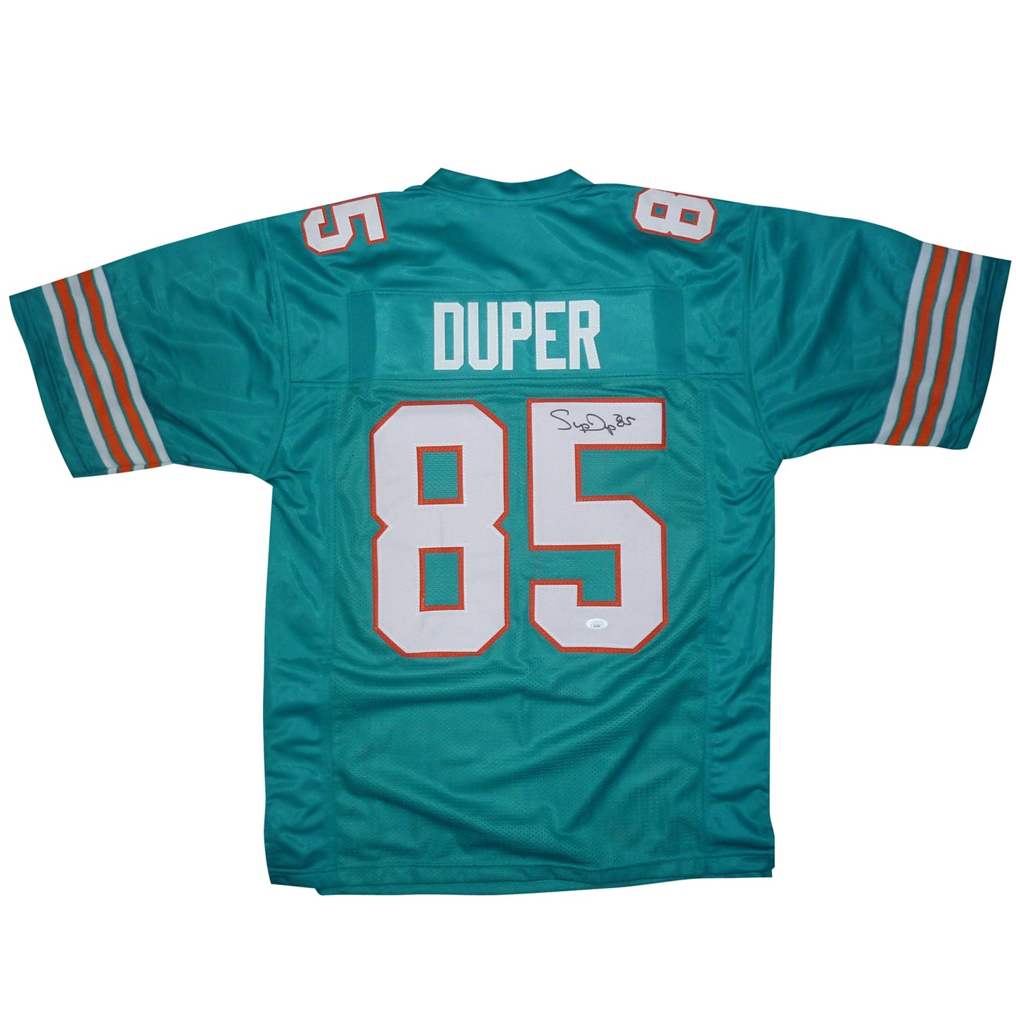 Mark Duper Autographed Miami Dolphins (Teal #85) Custom Jersey - JSA