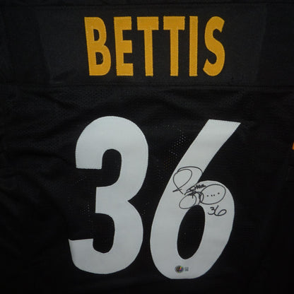 Jerome Bettis Autographed Pittsburgh Steelers (Black #36) Jersey - Beckett