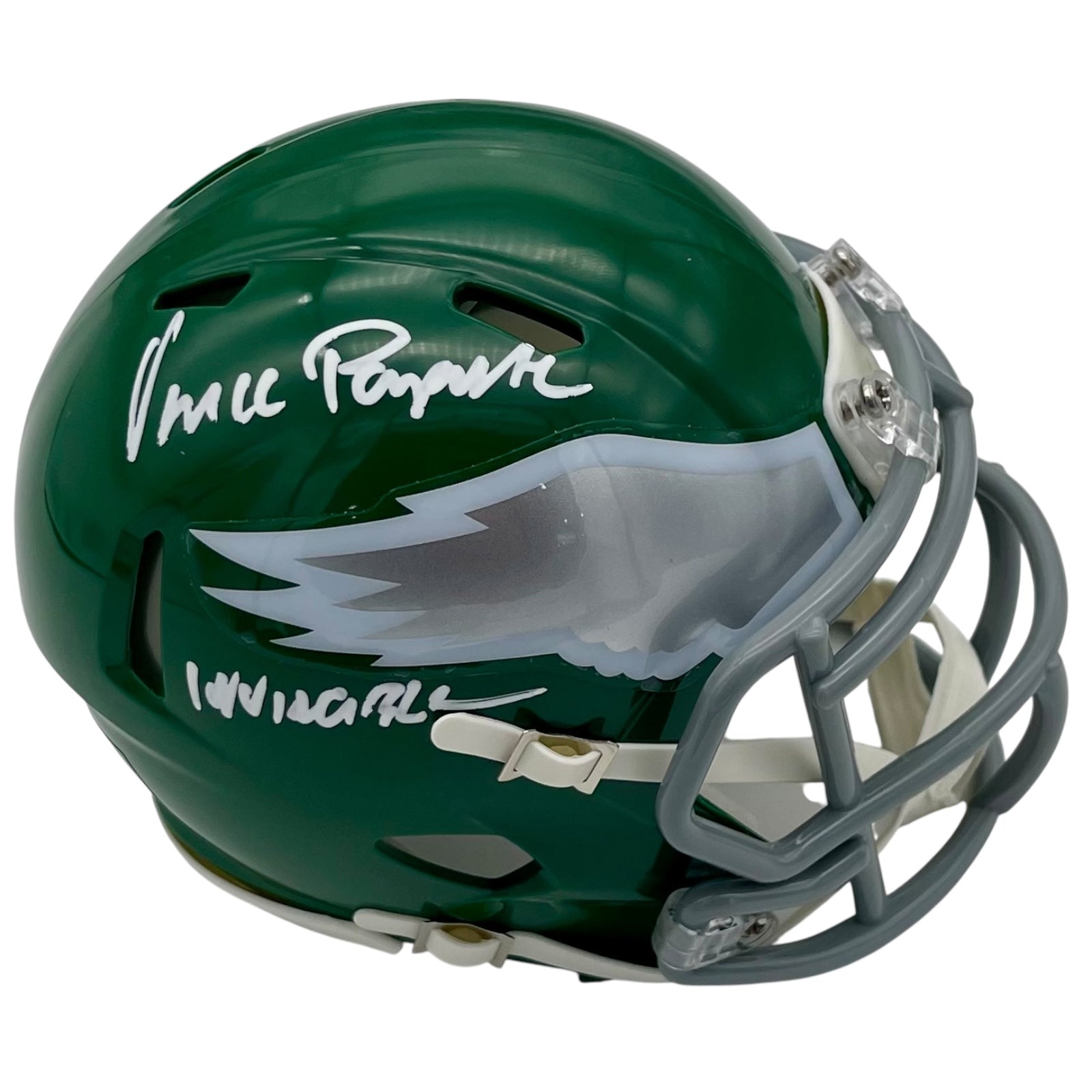 Vince Papale Autographed Philadelphia Eagles Throwback Mini Helmet w/ 