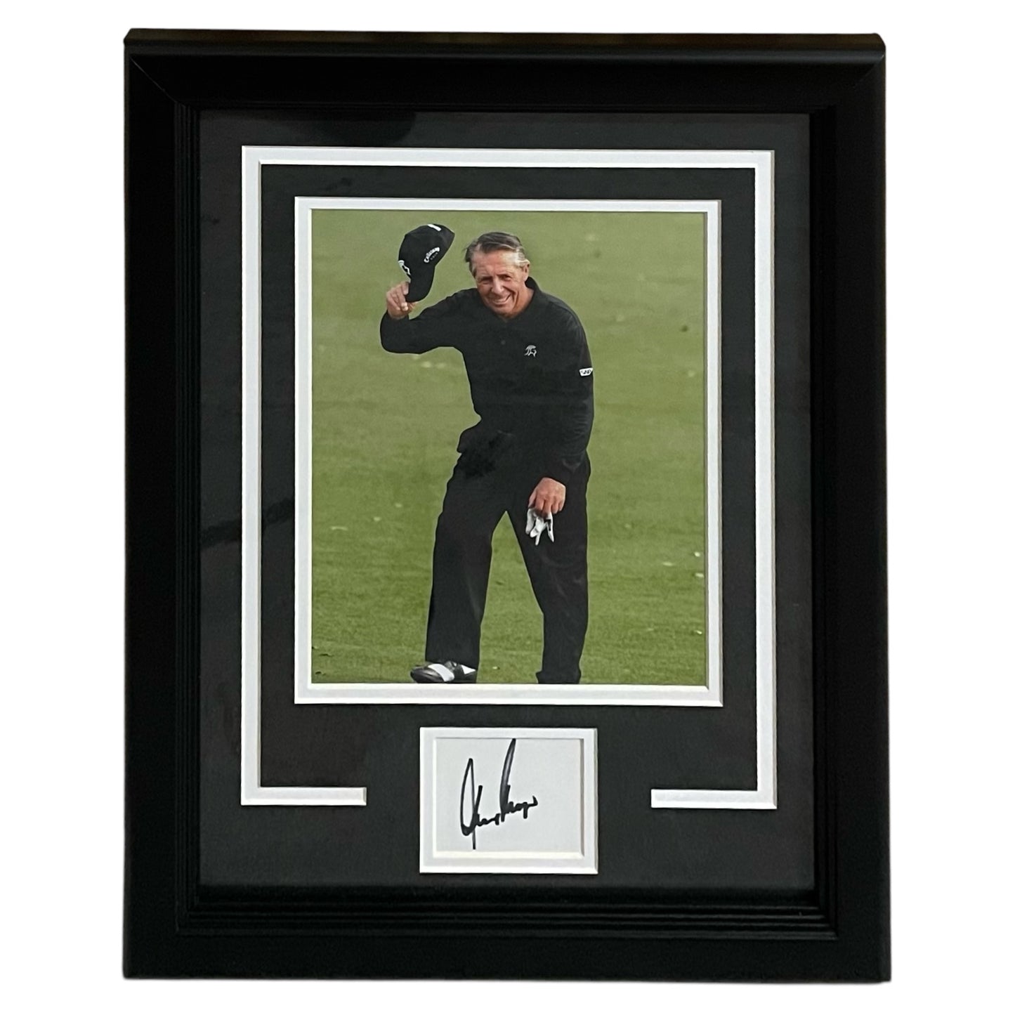 Gary Player Autographed 3-Time Masters Champion "Signature Series" Frame