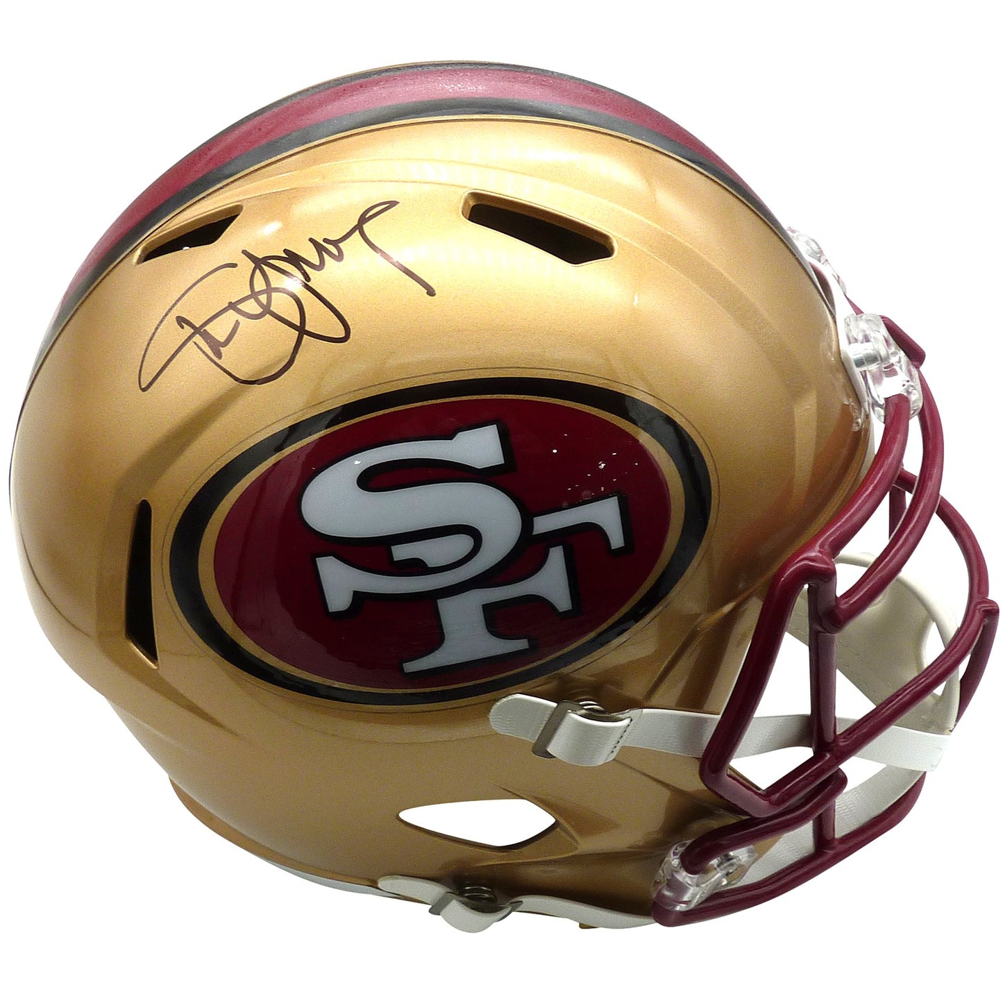 Steve Young Autographed San Francisco 49ers Deluxe Full-Size Replica Helmet JSA