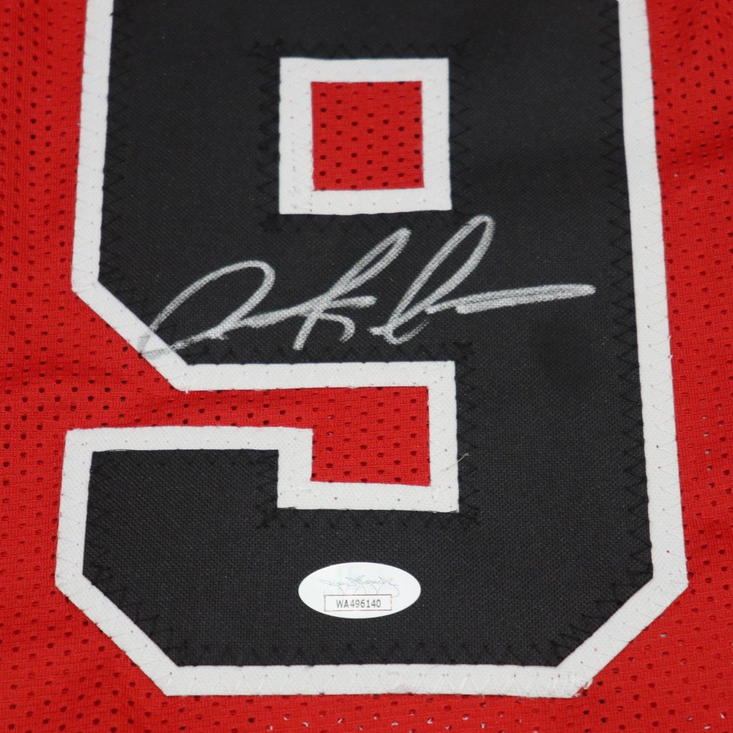 Dennis Rodman Autographed Chicago Bulls (Red #91) Jersey - JSA