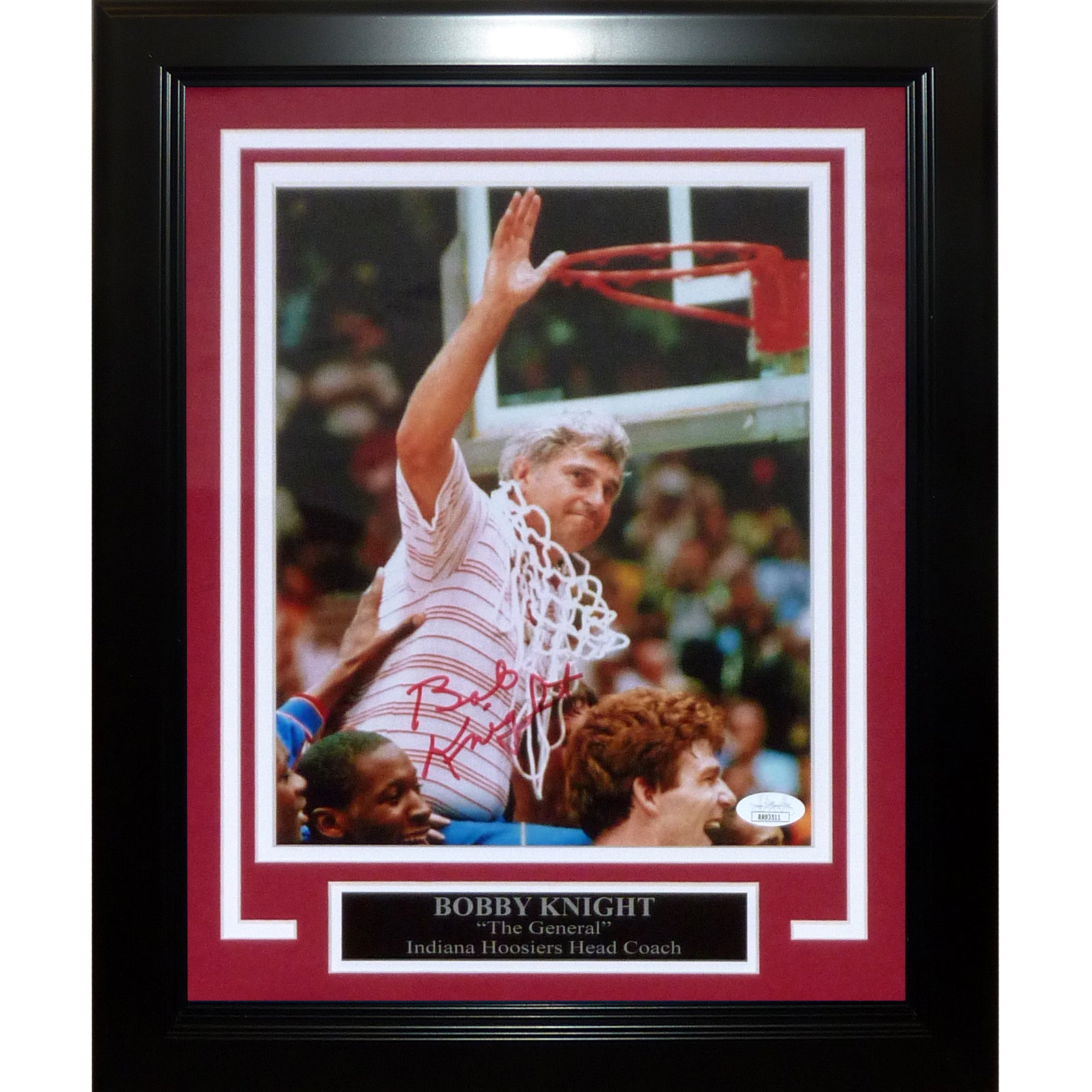 Bobby Knight Autographed Indiana Hoosiers Deluxe Framed 8x10 Photo - JSA