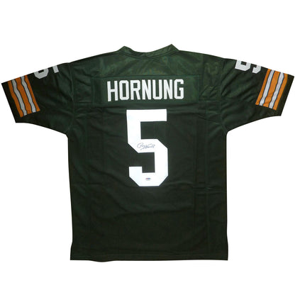 Paul Hornung Autographed Green Bay Packers (Green #5) Custom Jersey - JSA