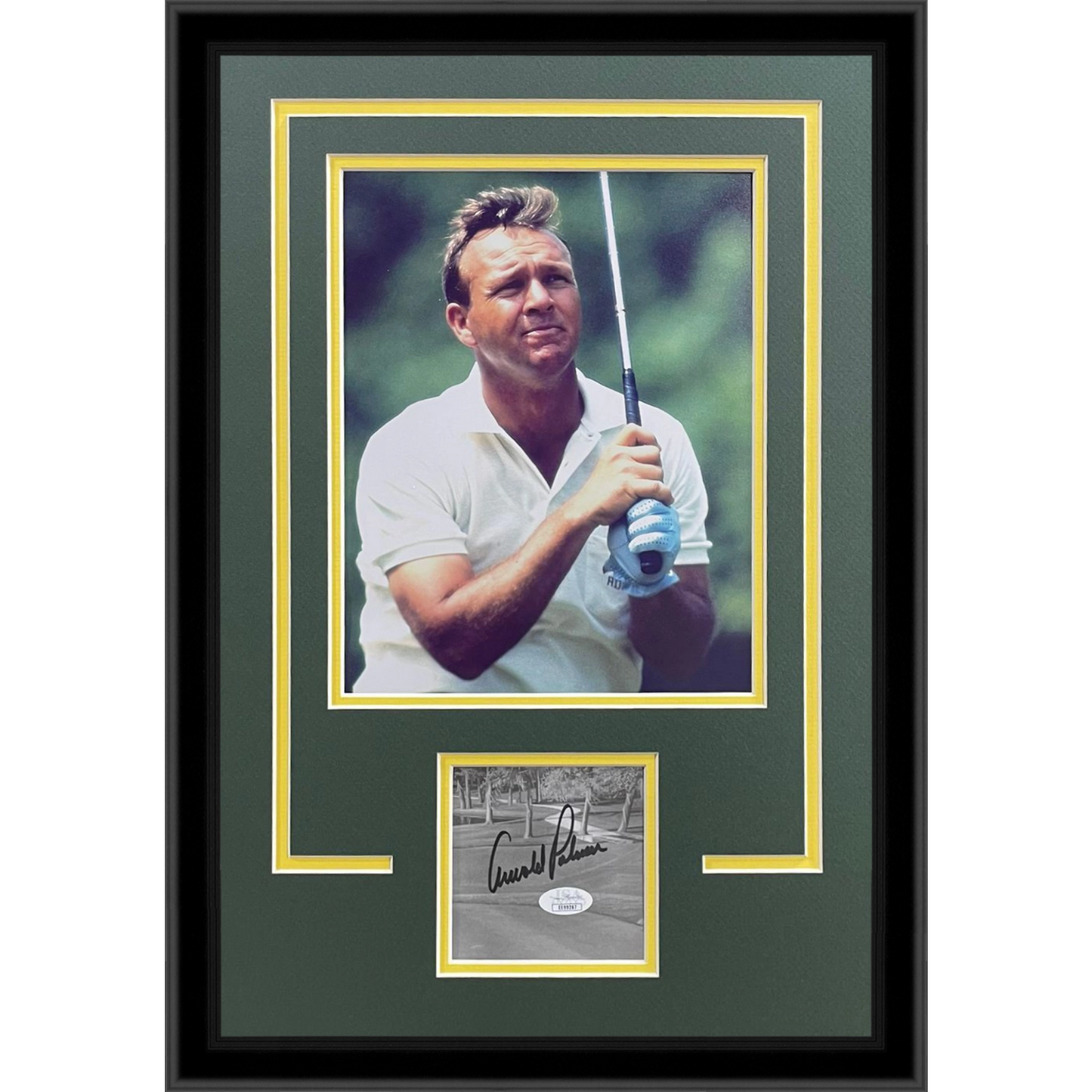 Arnold Palmer Autographed Golf (Masters) "Signature Series" Frame - JSA