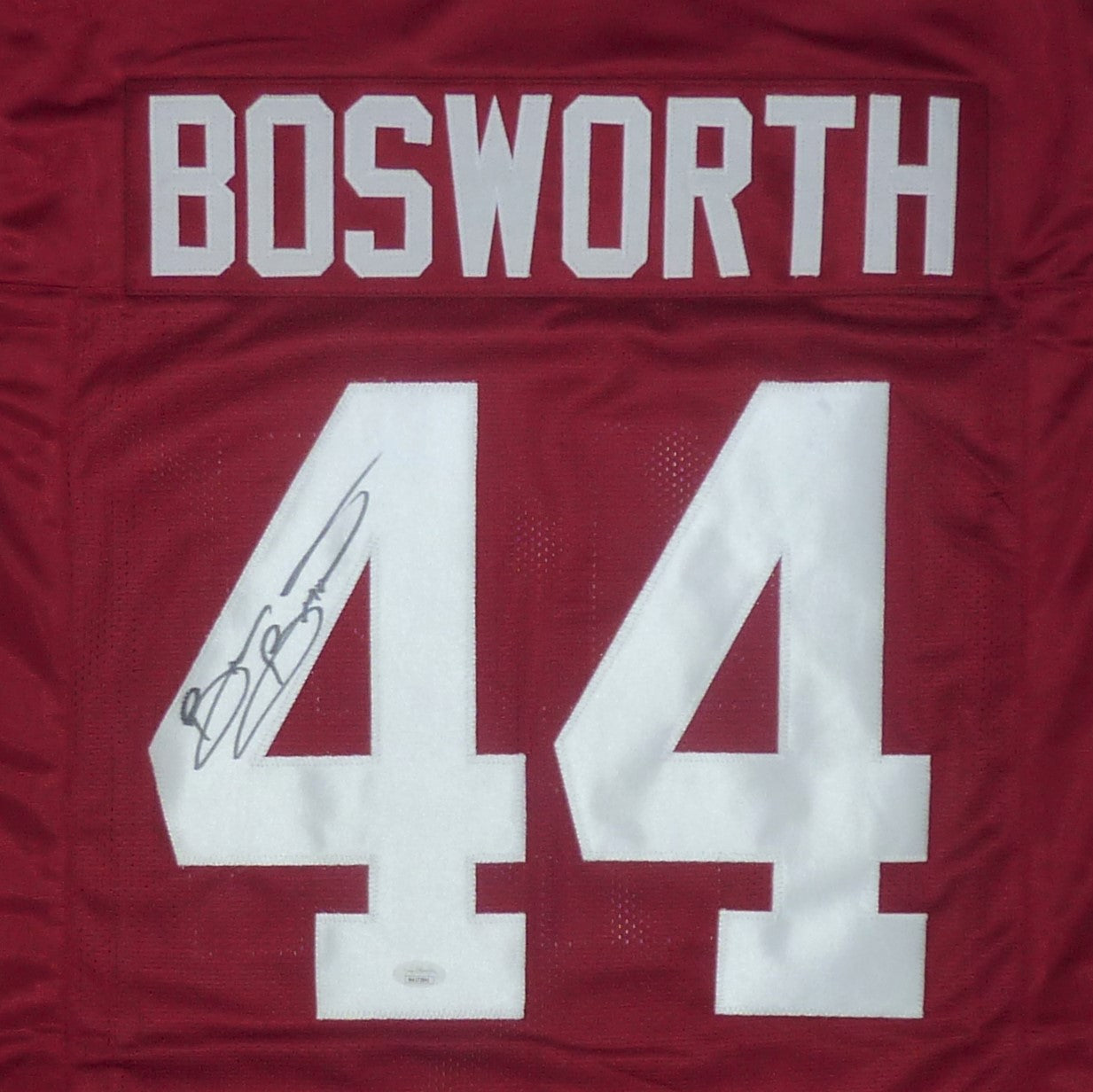 Brian Bosworth The Boz Autographed Oklahoma Sooners Maroon 44 Cus Palm Beach Autographs LLC