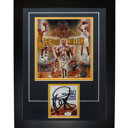Reggie Miller Autographed Indiana Pacers "Signatures Series" Frame - JSA