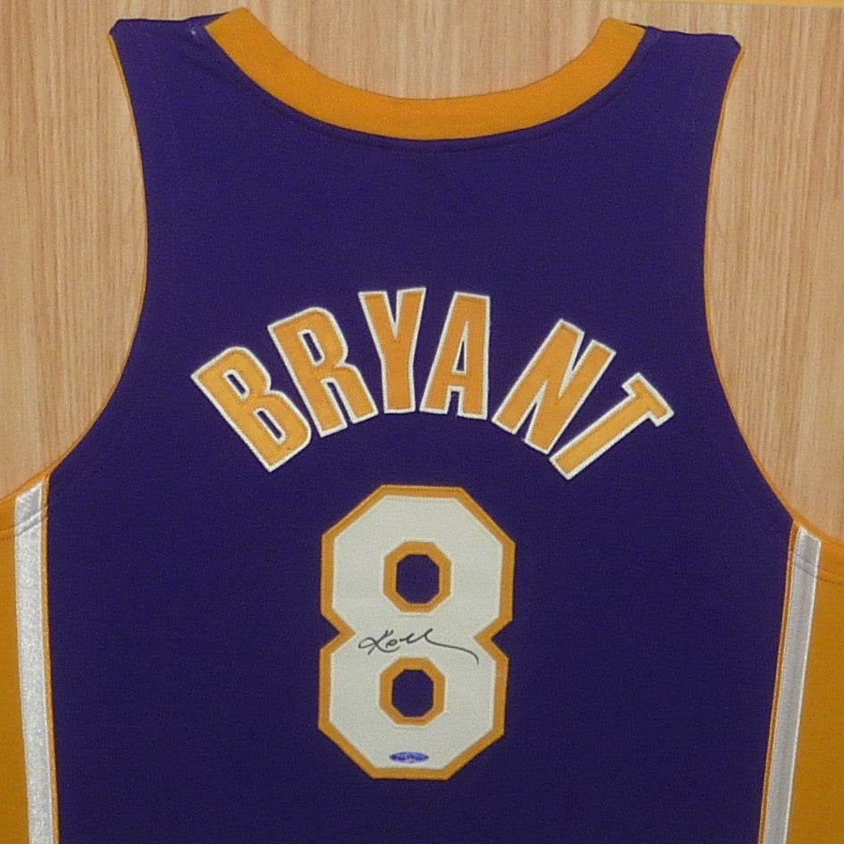 Kobe Bryant Autographed Los Angeles (Yellow #8) Deluxe Framed Jersey - –  Palm Beach Autographs LLC