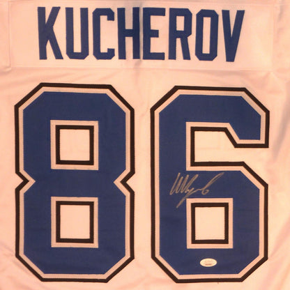 Nikita Kucherov Autographed Tampa Bay (White #86) Custom Jersey - JSA