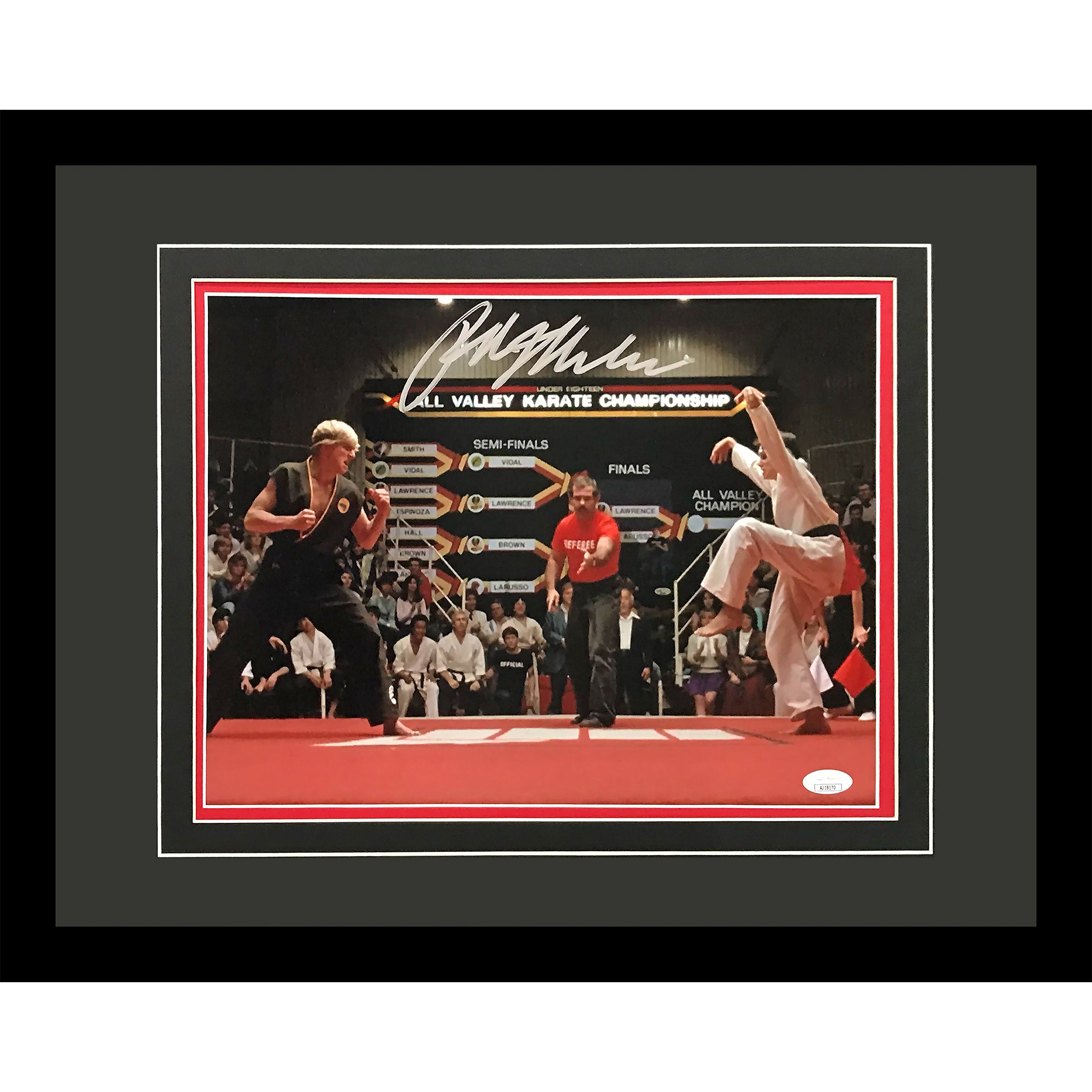 Ralph Macchio Autographed Karate Kid (Final Fight Scene) Deluxe Framed 11x14 Photo - JSA