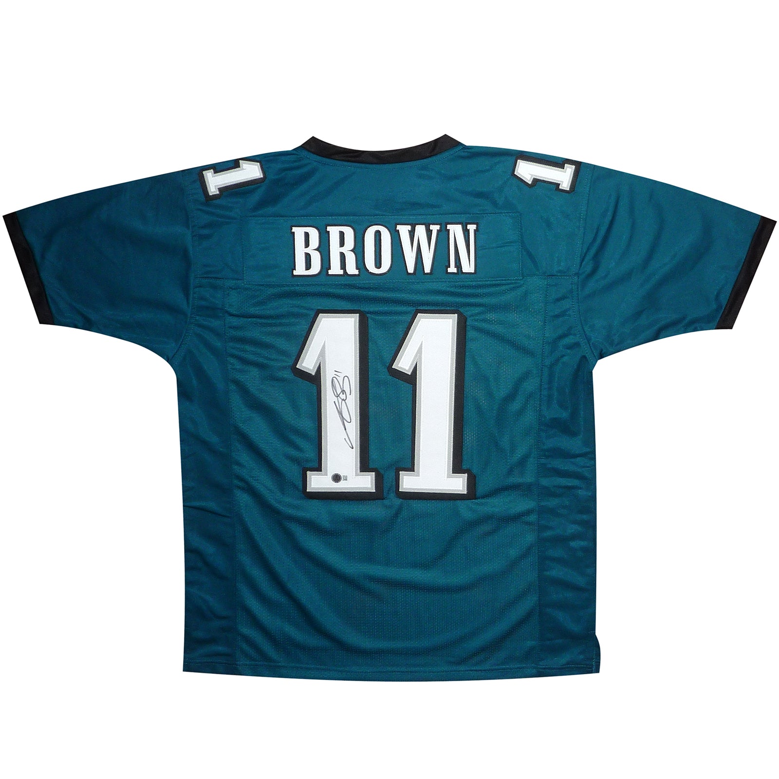 AJ Brown Autographed Philadelphia (Green #11) Custom Jersey – JSA