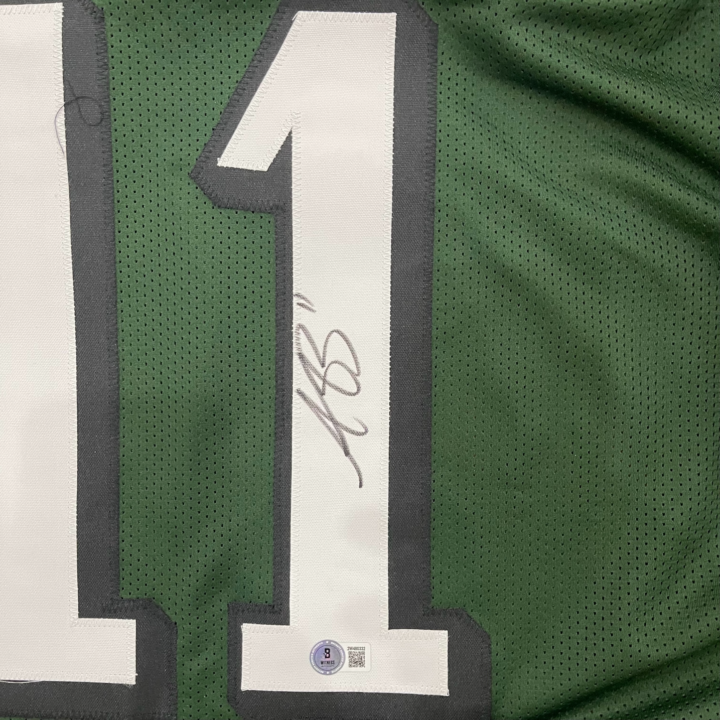 AJ Brown Autographed Philadelphia (Green #11) Custom Jersey – JSA