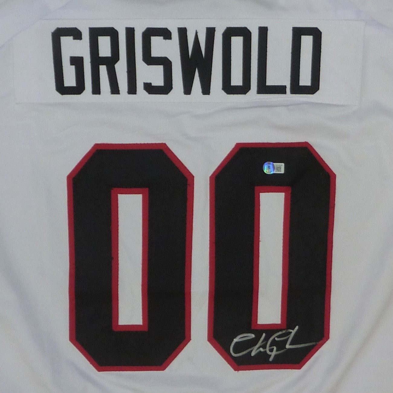Chevy Chase Autographed National Lampoon's Christmas Vacation Clark  Griswold Hockey Jersey
