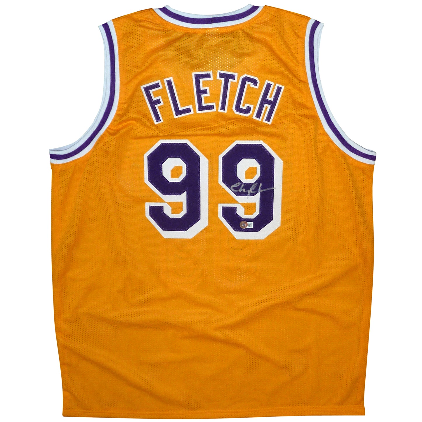 Chevy Chase Autographed Fletch (Yellow #99) Custom Basketball Jersey - Beckett Witness