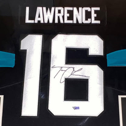 Jaguars Trevor Lawrence Authentic Signed Black Nike Game Framed Jersey  Fanatics