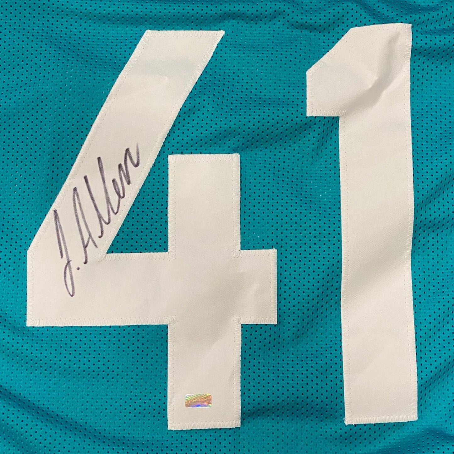 Josh Allen Autographed Jacksonville (Teal #41) Custom Jersey