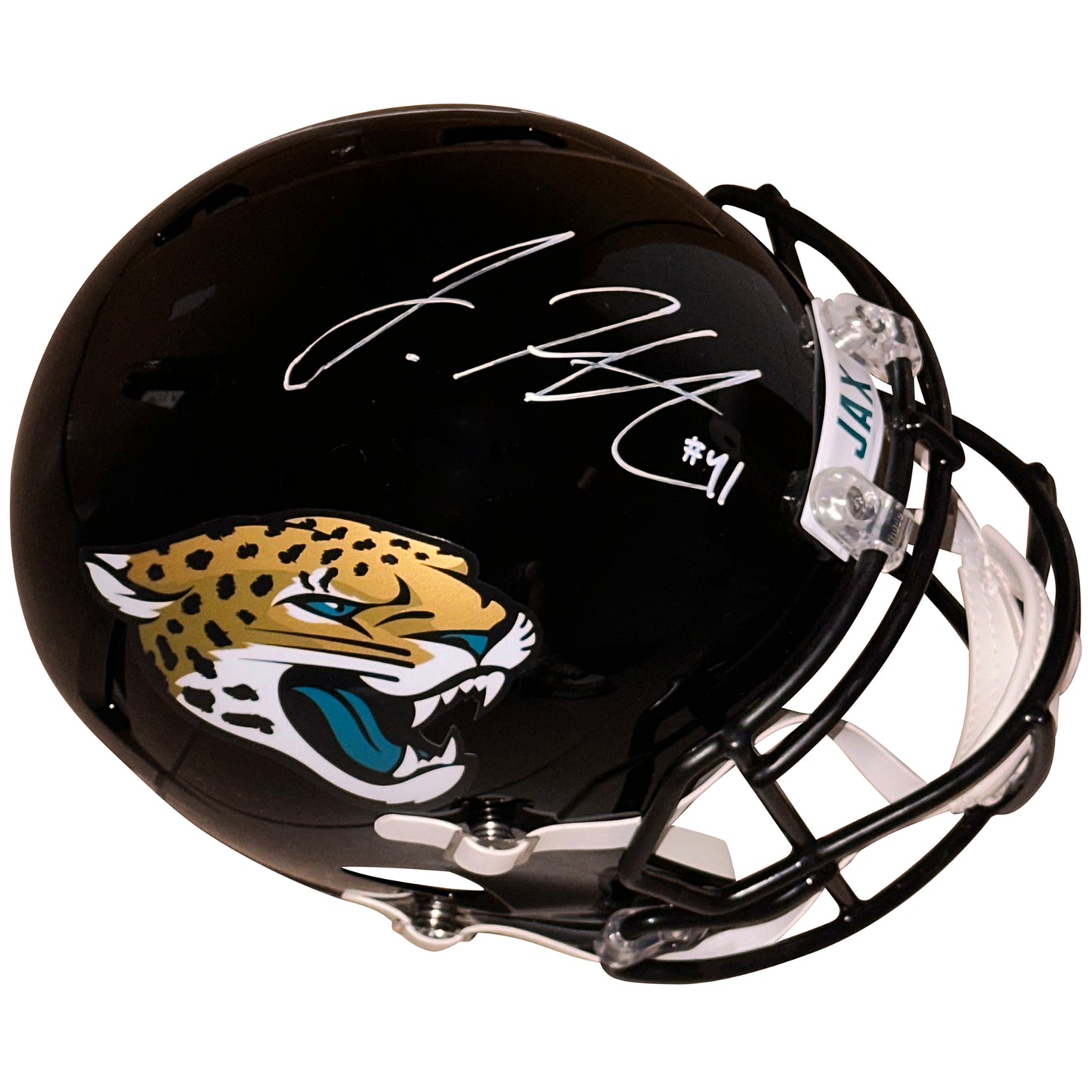 Josh Allen Autographed Jacksonville Jaguars (Speed) Deluxe Full-Size Replica Helmet - JSA