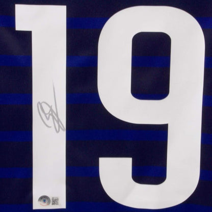 Karim Benzema Autographed France (Blue and Black #19) Soccer Jersey - BAS