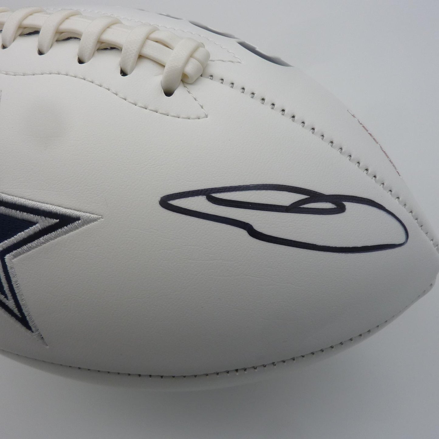 CeeDee Lamb Autographed Dallas Cowboys Logo Football - Fanatics