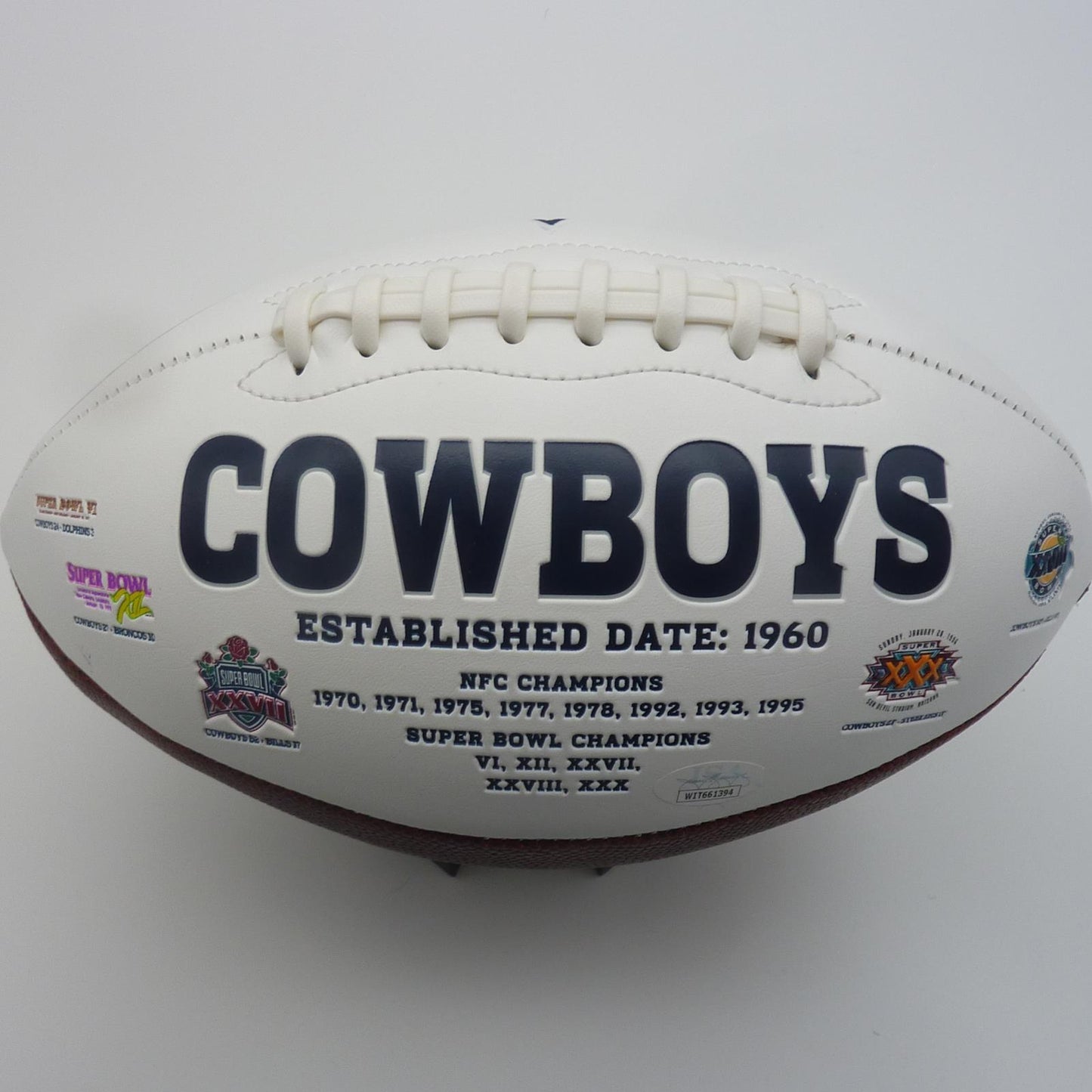 CeeDee Lamb Autographed Dallas Cowboys Logo Football - Fanatics