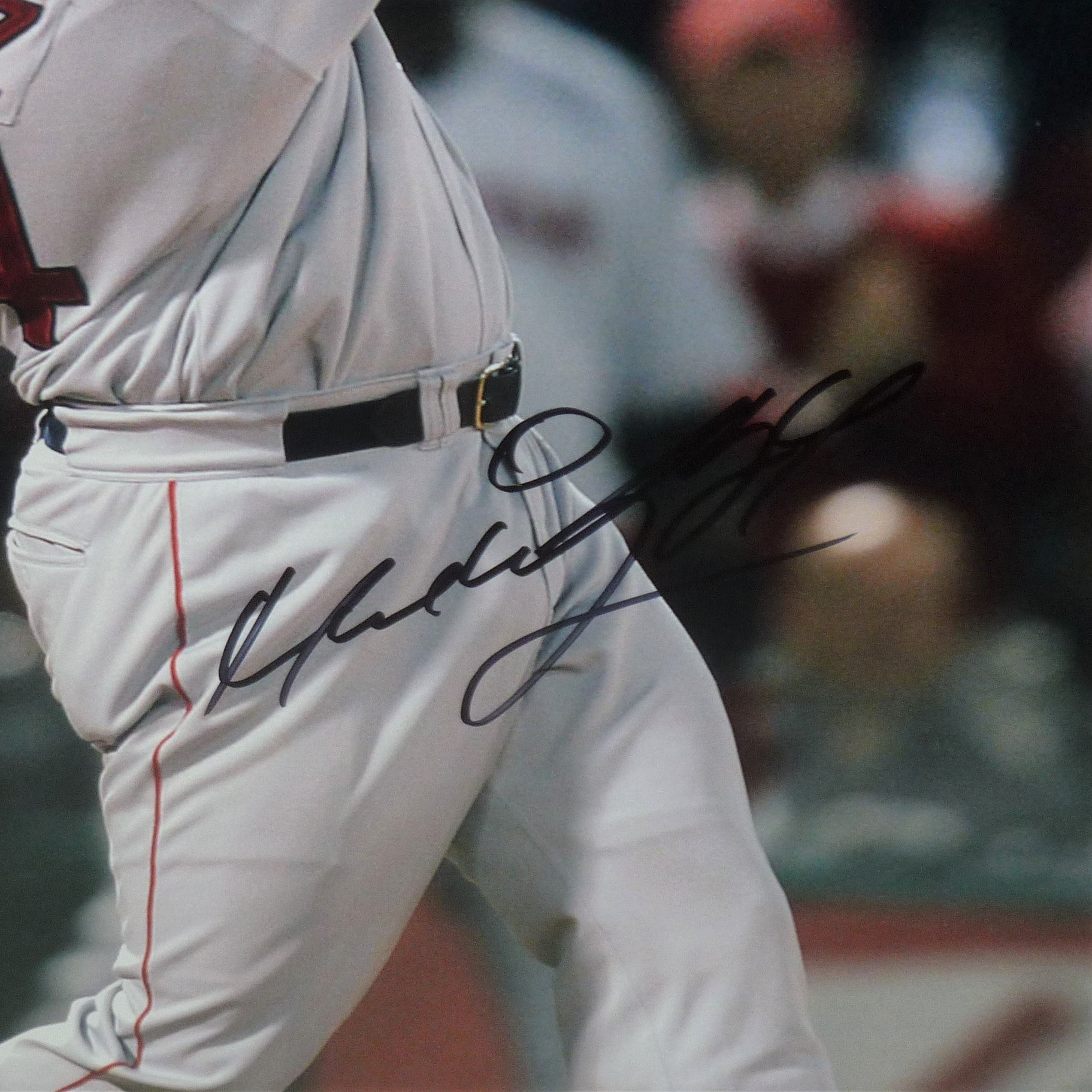 Manny Ramirez Autographed Boston Red Sox Framed 16x20 Photo – JSA