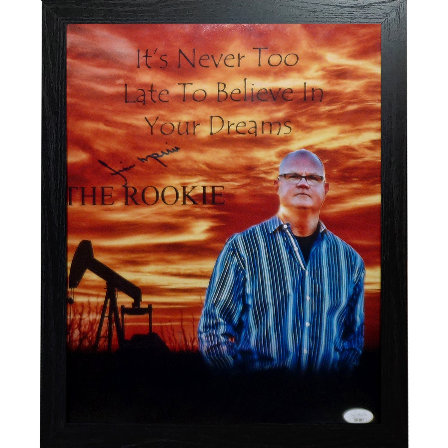 Jim Morris Autographed "The Rookie" Inspirational Movie Framed 11x14 Collage Photo - JSA