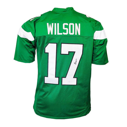 Garrett Wilson Autographed New York (Green #17) Custom Jersey - JSA