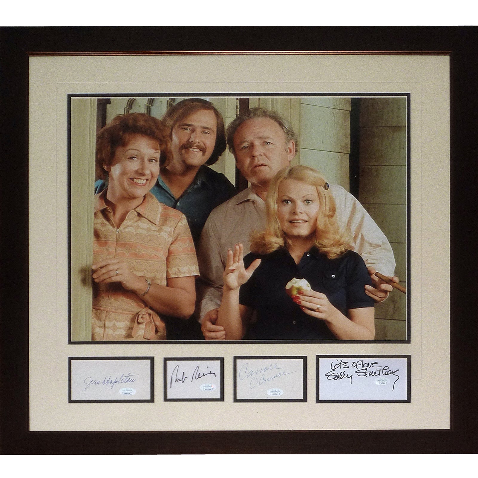 All In The Family Deluxe Framed 16x20 Photo with all 4 Cast Autographs - JSA