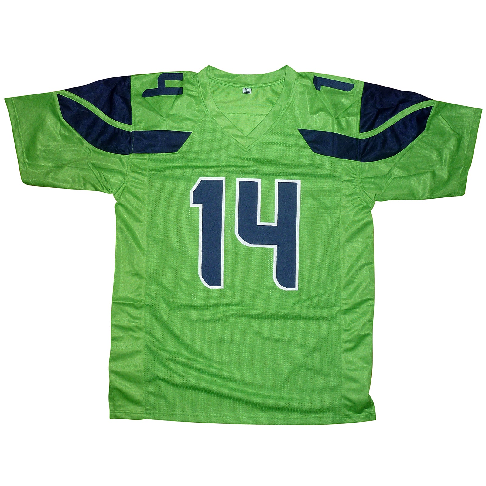 Press Pass Collectibles Seahawks D.K. Metcalf Authentic Signed Neon Green Nike Jersey BAS Witnessed
