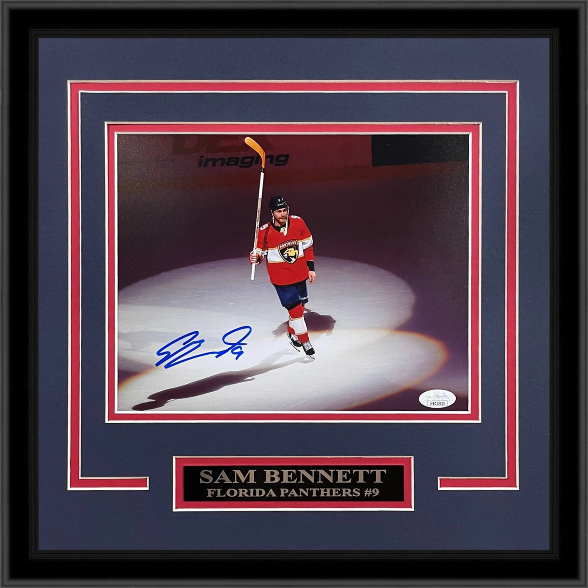 Sam Bennett Autographed Florida Panthers Deluxe Framed 8x10 Photo