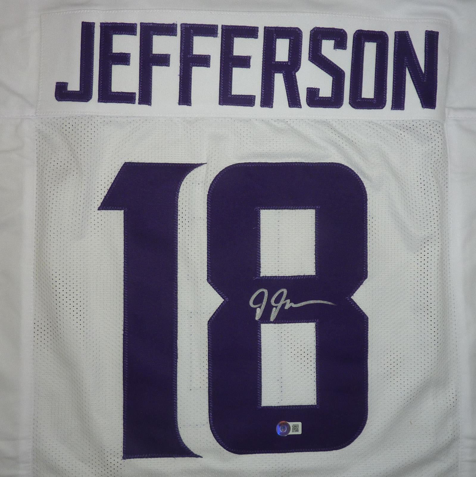 Justin Jefferson Minnesota Vikings Signed Autograph Custom Jersey