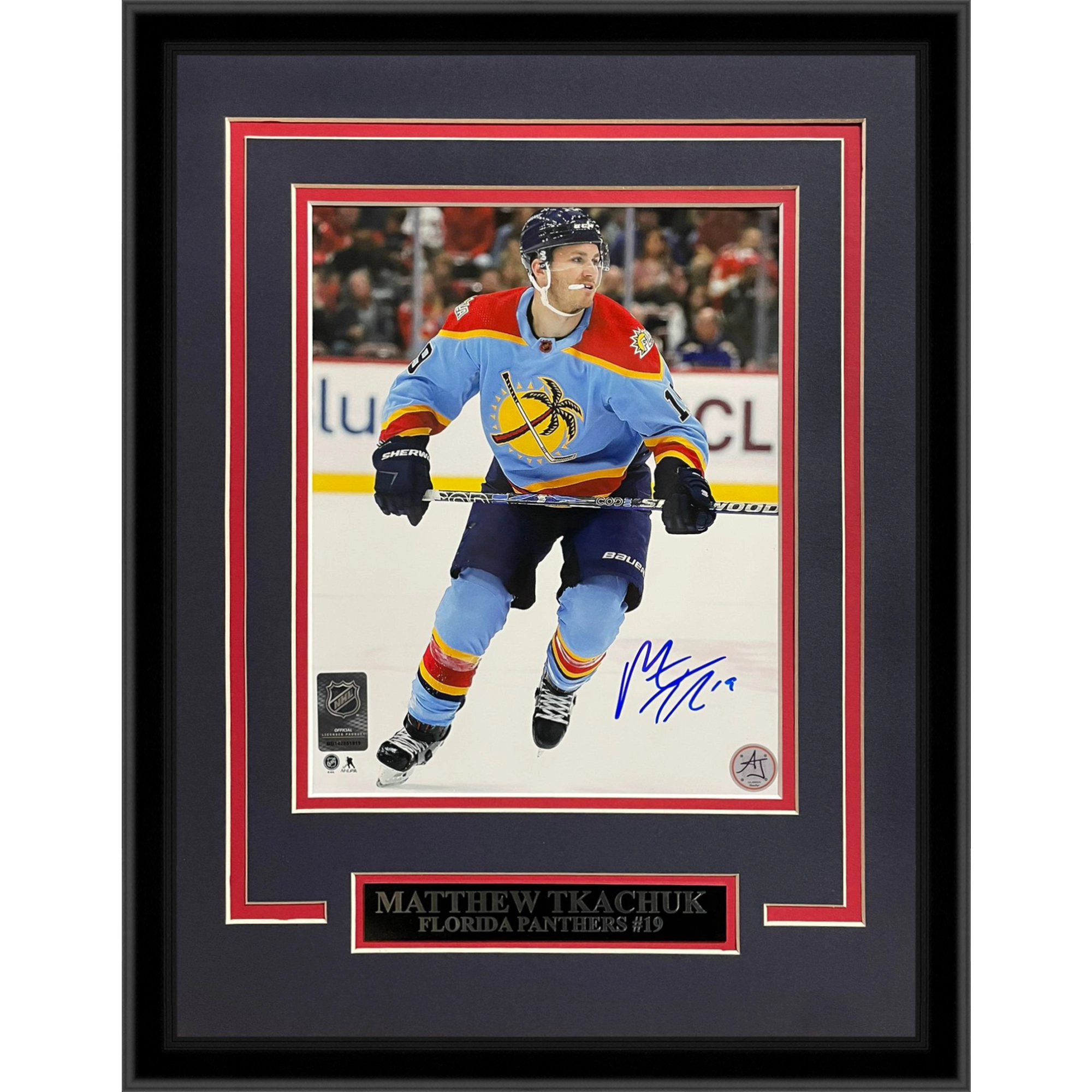 Matthew Tkachuk Autographed Florida Panthers (Reverse Retro) Deluxe Framed 8x10 Photo  Fanatics