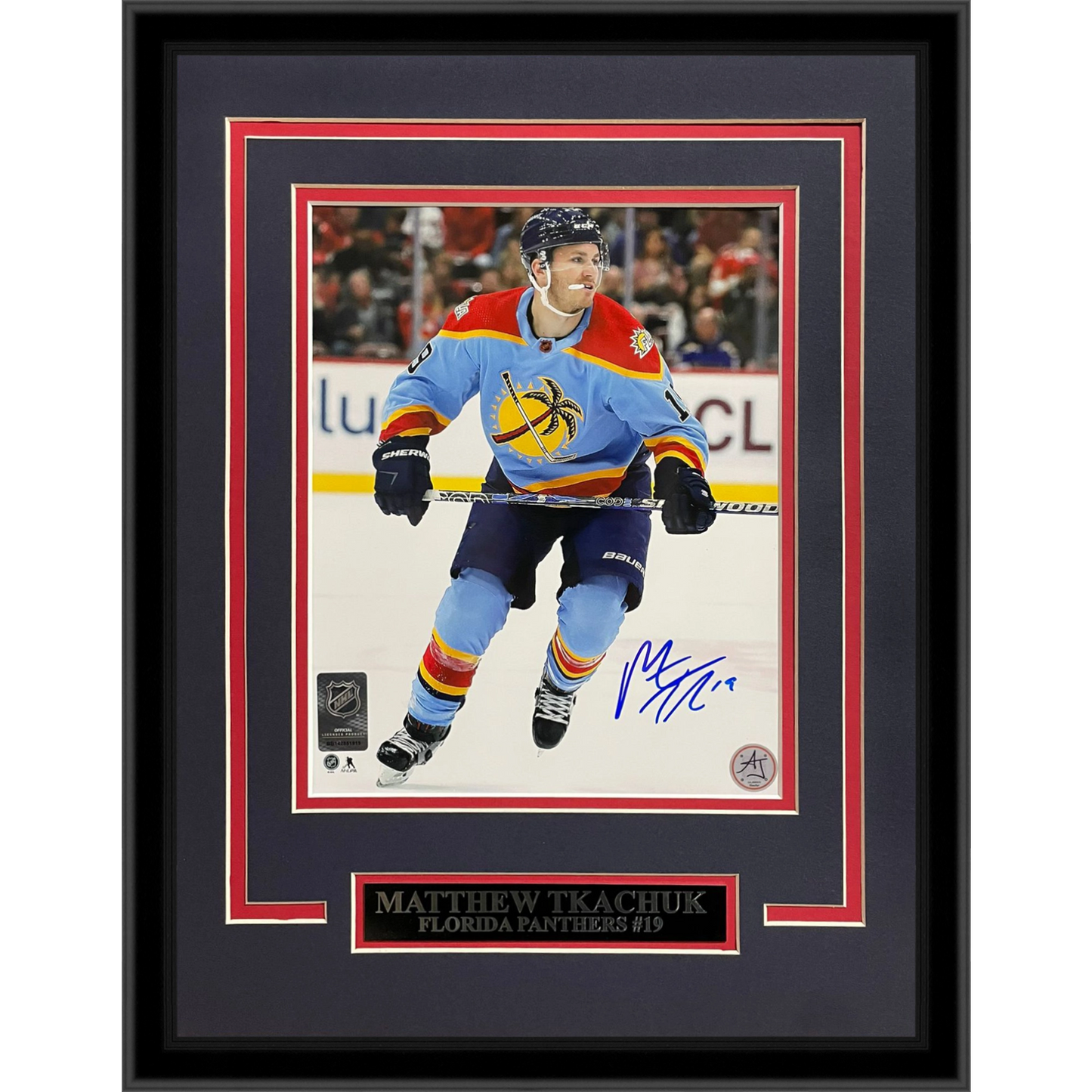 Matthew Tkachuk Autographed Florida Panthers (Reverse Retro) Deluxe Framed 8x10 Photo  Fanatics