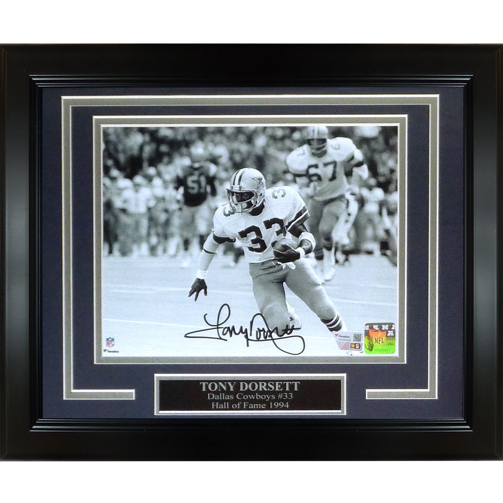 Tony Dorsett Autographed Dallas Cowboys Deluxe Framed 8x10 Photo - Fanatics