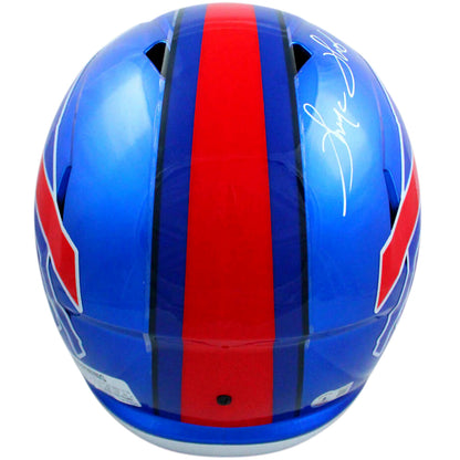 Thurman Thomas Autographed Buffalo Bills (FLASH Alternate) Deluxe Full-Size Replica Helmet - Beckett