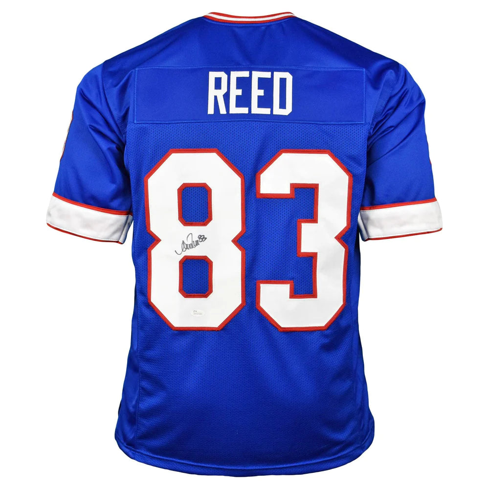 Andre Reed Autographed Buffalo (Blue #83) Custom Jersey - Beckett