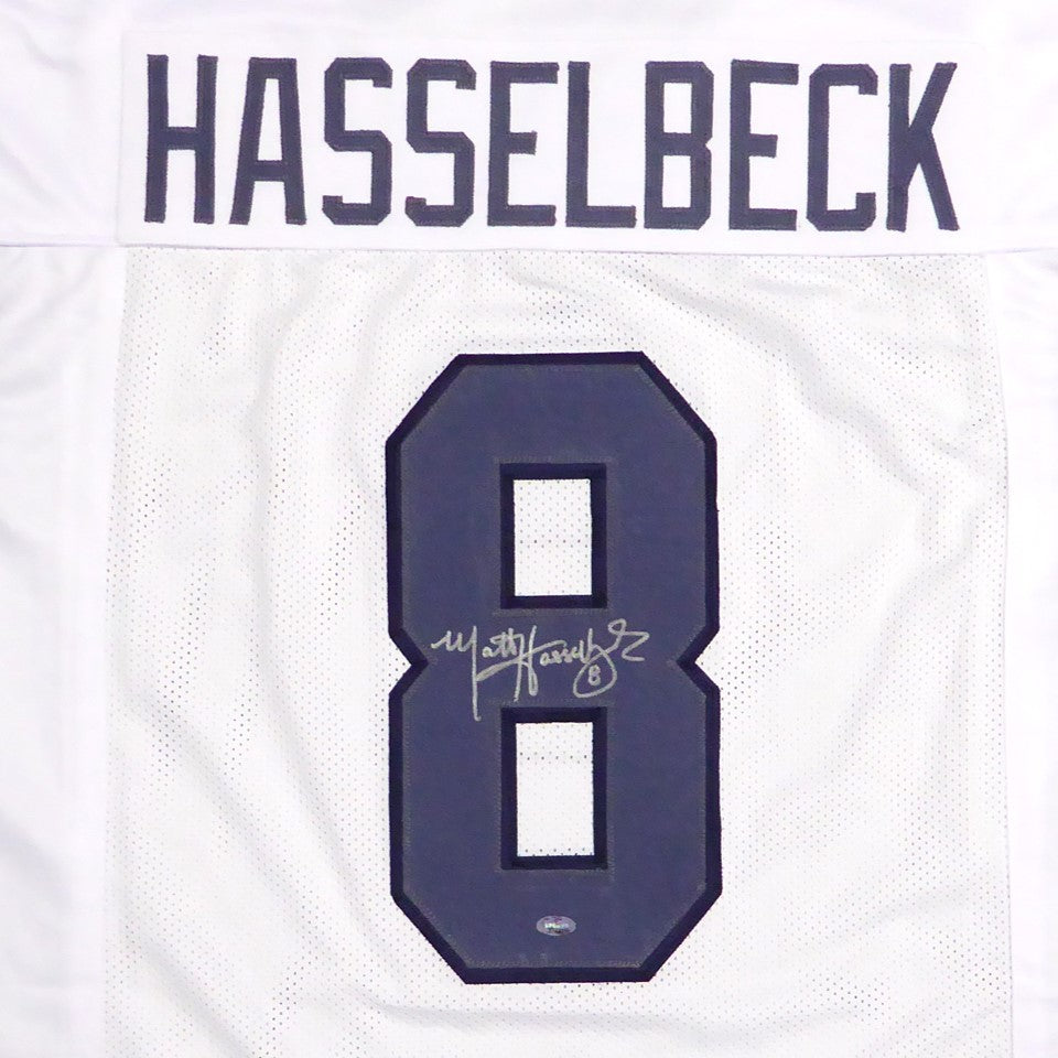 Matt Hasselbeck Autographed Seattle White 8 Custom Jersey MCS Palm Beach Autographs LLC