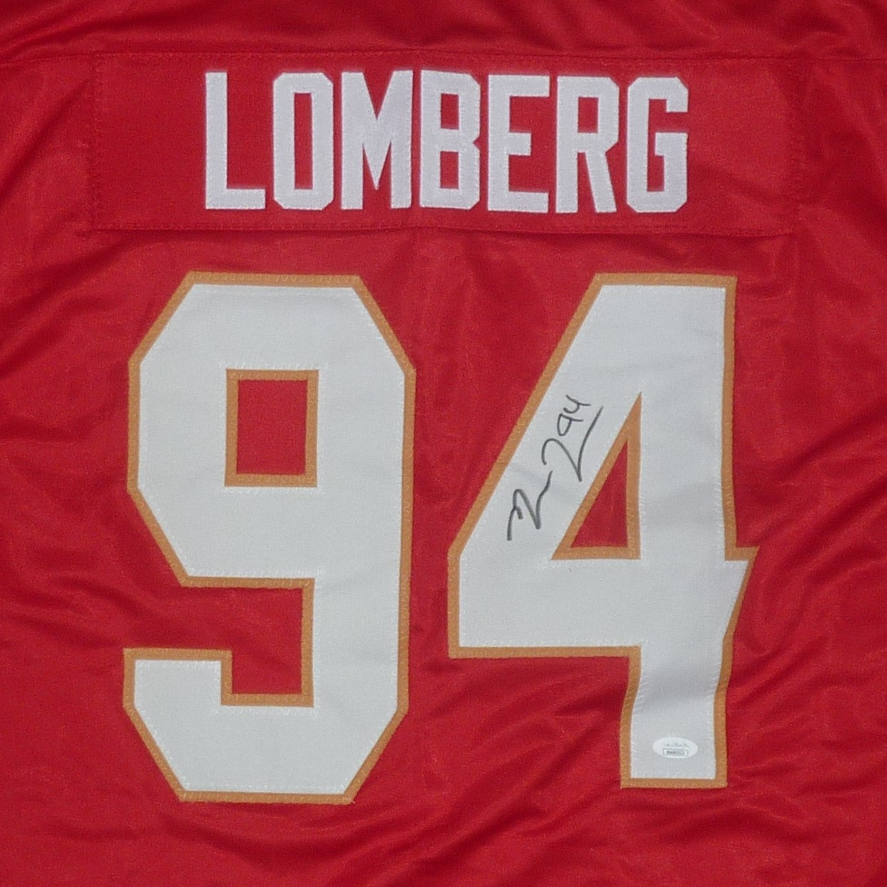 Ryan Lomberg Autographed Florida (Red #94) Custom Hockey Jersey - JSA