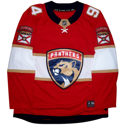 Ryan Lomberg Autographed Florida Panthers (Red #94) Fanatics Breakaway Authentic Jersey - JSA