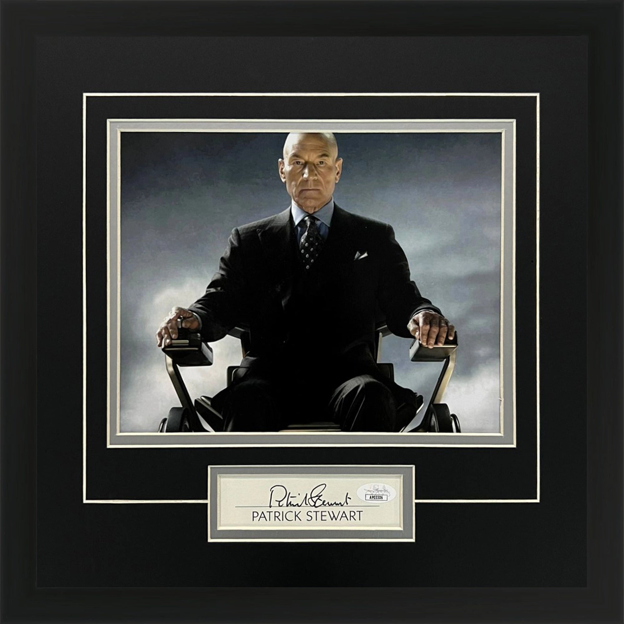 Patrick Stewart Autographed X-Men 8x10 Photo Signature Series Frame - JSA