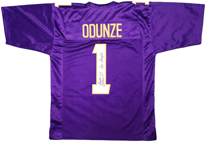 Rome Odunze Autographed Washington Huskies (Purple #1) Custom Jersey - MCS