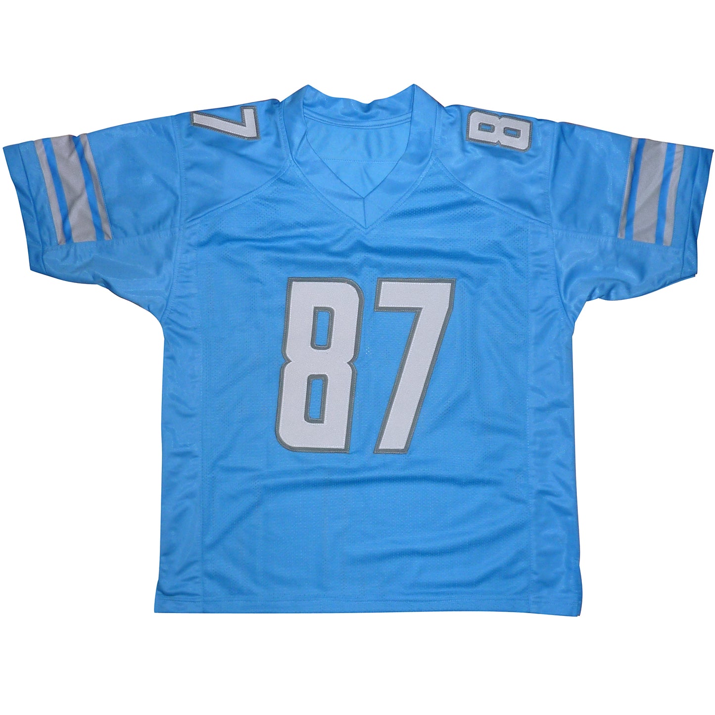 Sam LaPorta Autographed Detroit (Blue #87) Custom Jersey - Beckett