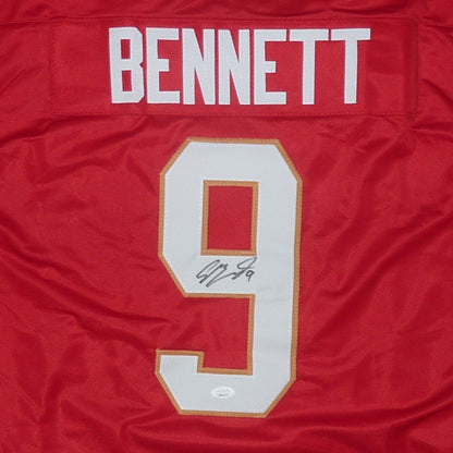 Sam Bennett Autographed Florida (Red #9) Custom Hockey Jersey - JSA