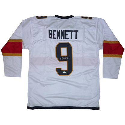 Sam Bennett Autographed Florida (White #9) Custom Hockey Jersey - JSA