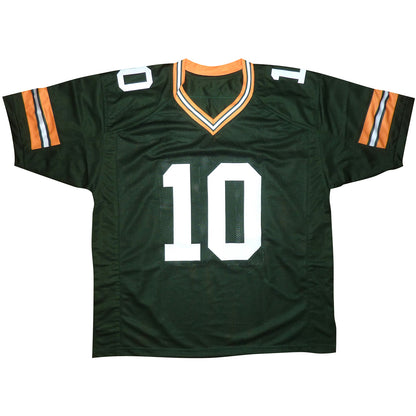 Jordan Love Autographed Green Bay (Green #10) Custom Jersey - JSA