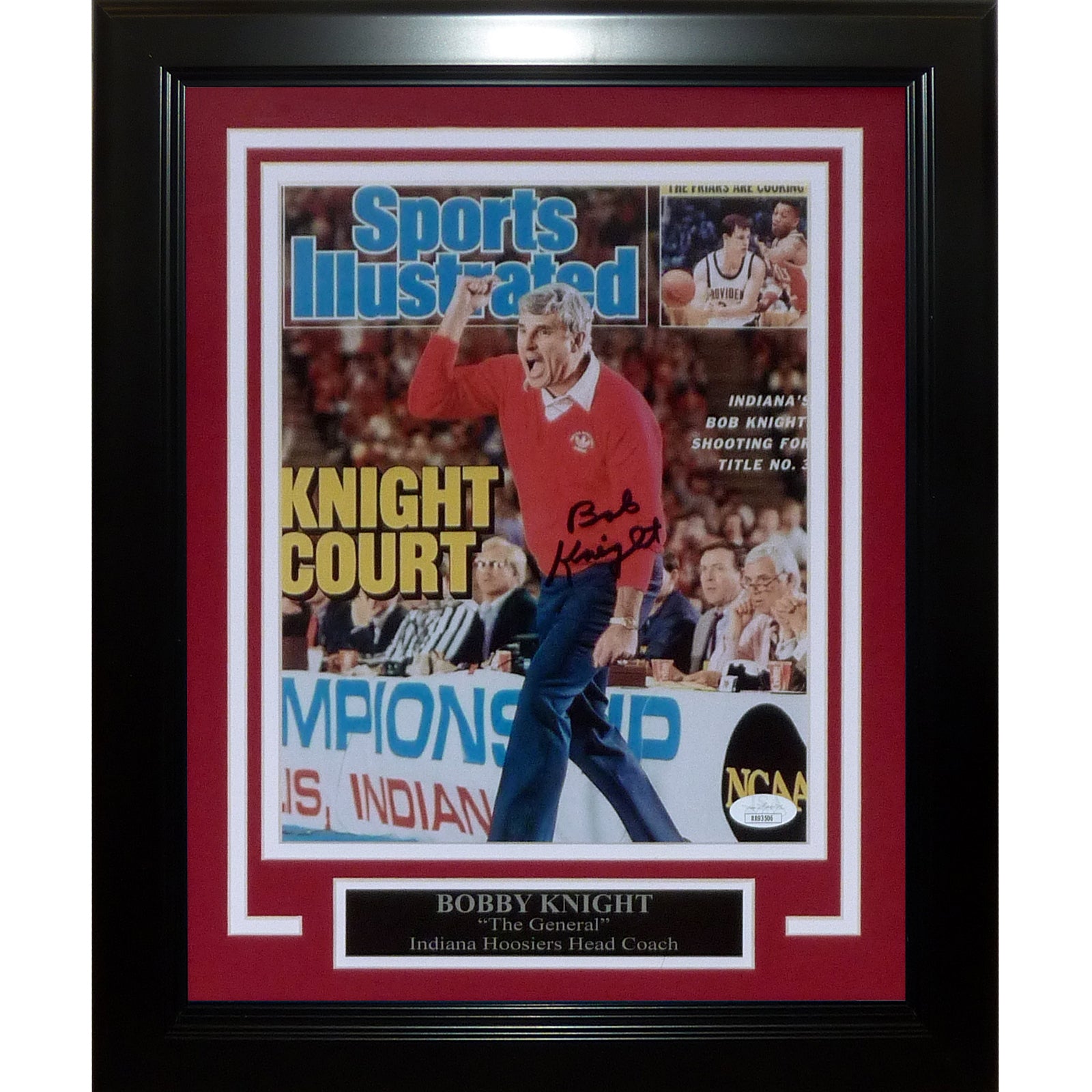 Bobby Knight Autographed Indiana Hoosiers Deluxe Framed Sports Illustrated 8x10 Photo - JSA