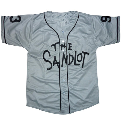 The Sandlot Cast Autographed (Grey #93) Custom Baseball Jersey - 6 Signatures - Beckett