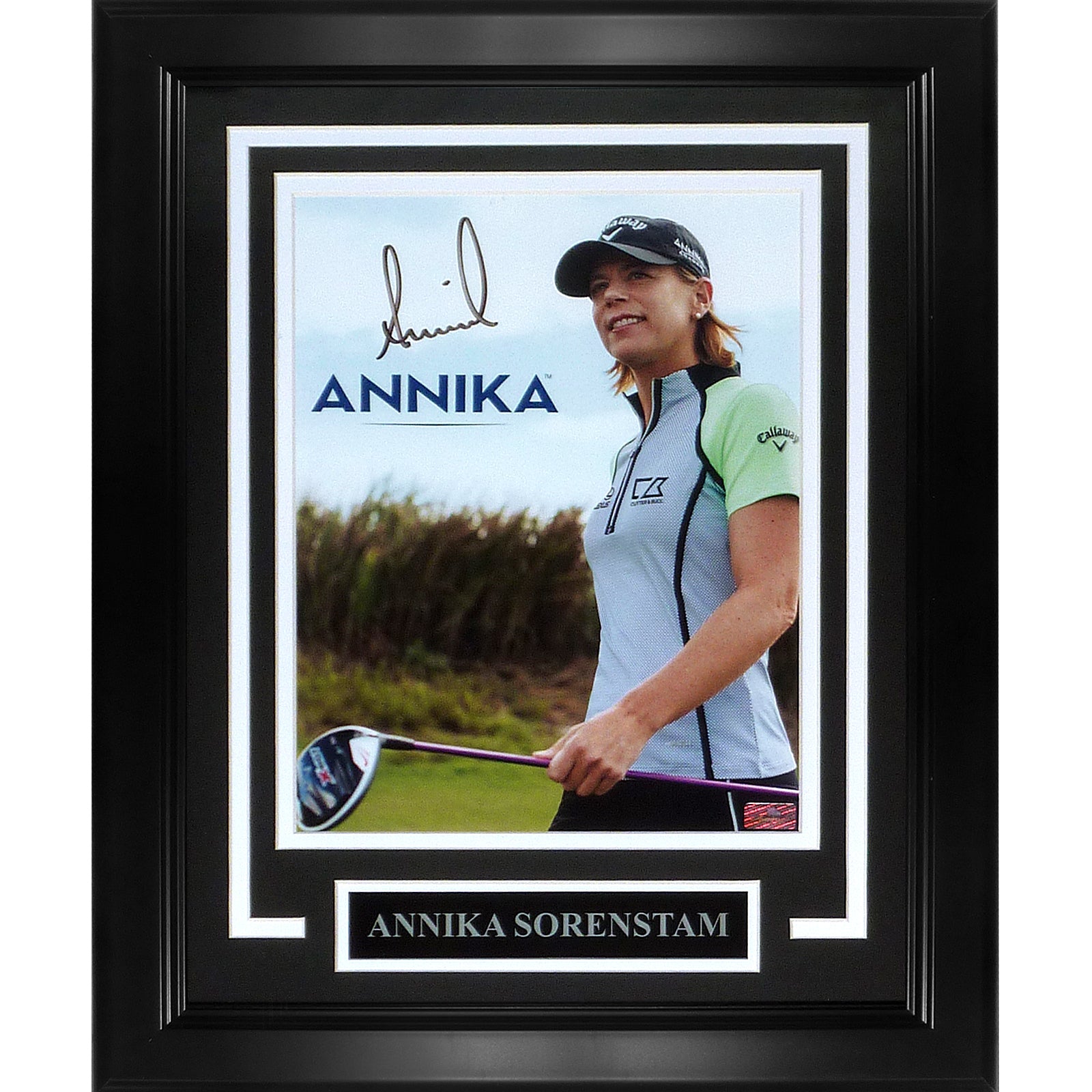 Annika Sorenstam Autographed LPGA Golf Deluxe Framed 8x10 Photo